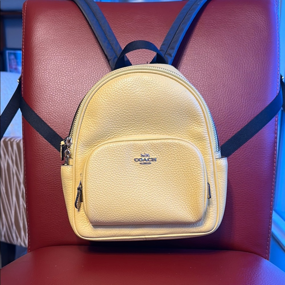 Coach Yellow Mini Backpack